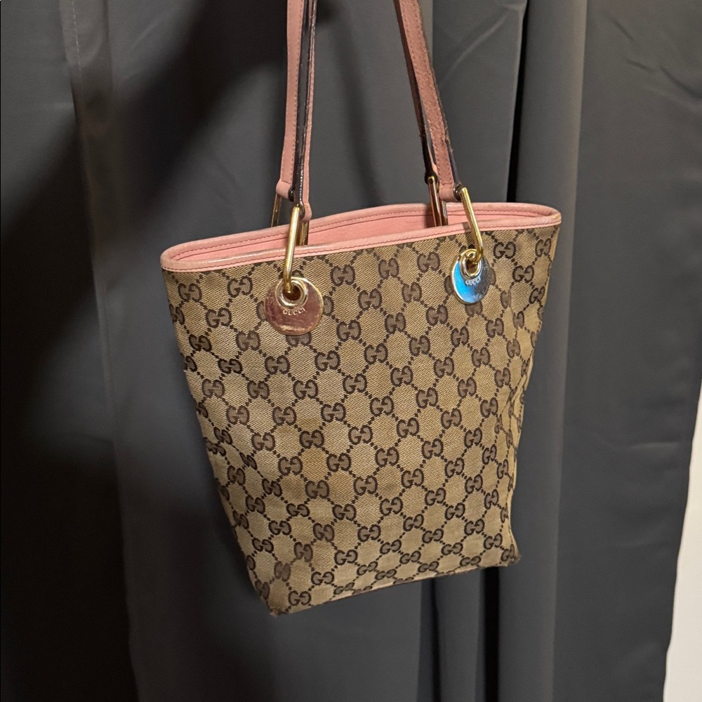 Gucci Gg Canvas Eclipse Pink Lining & Interior - image 5